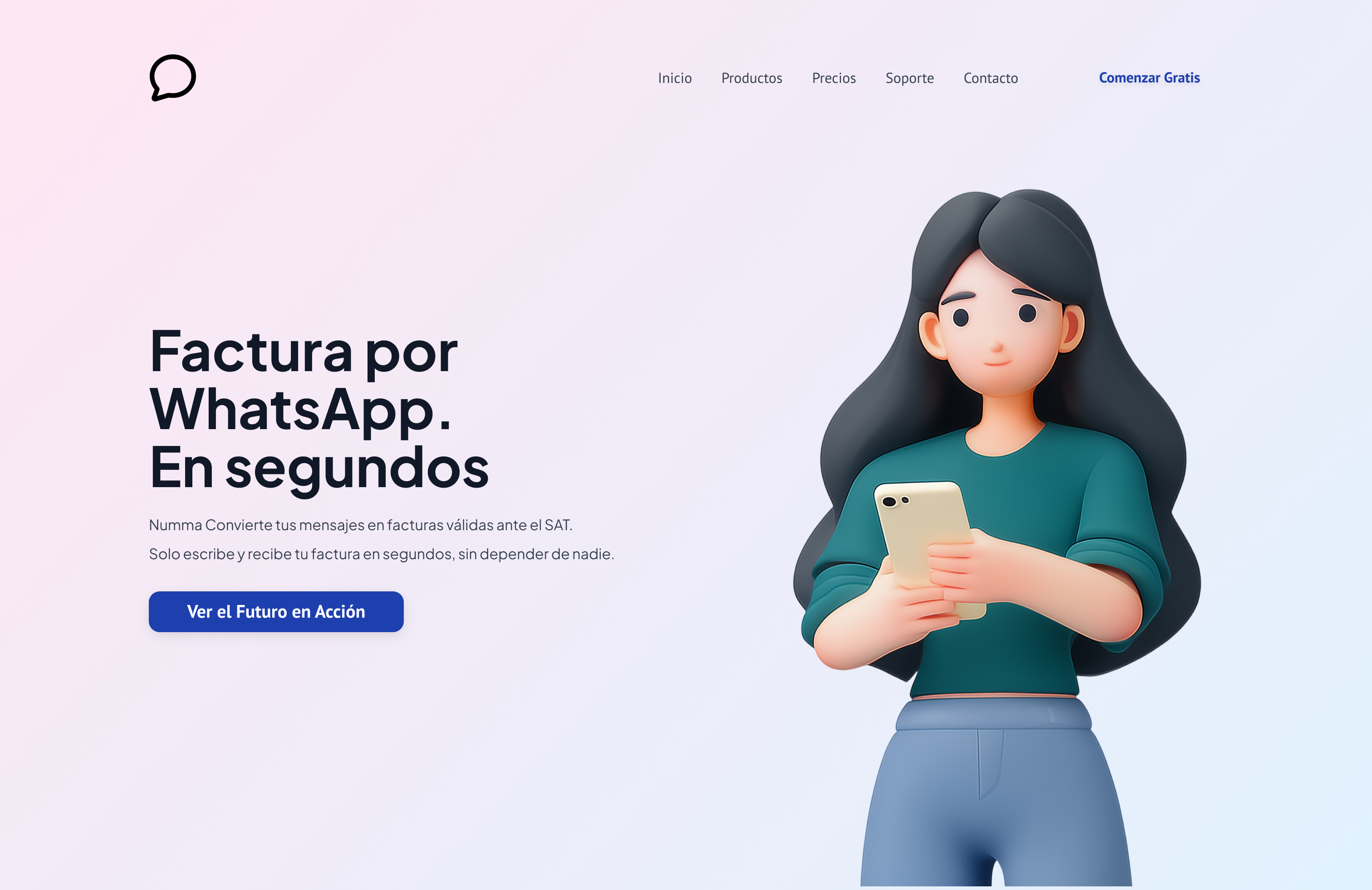 Landing page targeting entrepreneurs