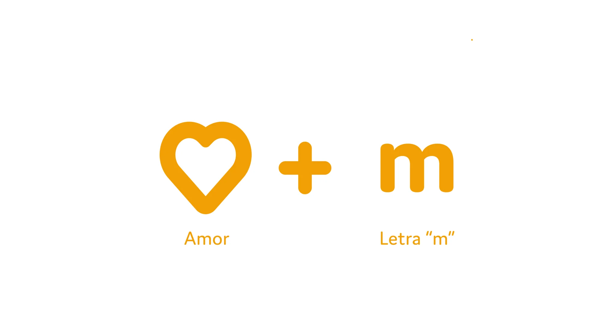 Construccion del isotipo de Maro a partir de un corazon y la letra m.
